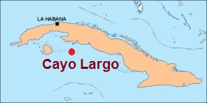 Cayo Largo, where it lies