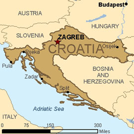 Map - Croatia