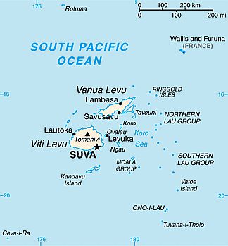 Map - Fiji