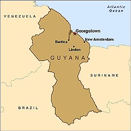 Map - Guyana