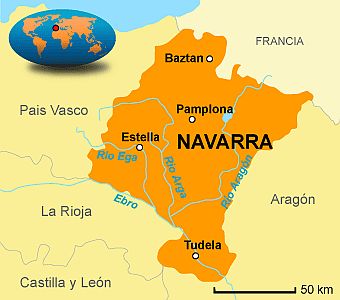 Navarre, map