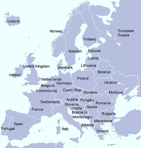 Map - Europe