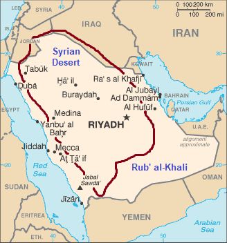 Saudi Arabia, climate of the plateau