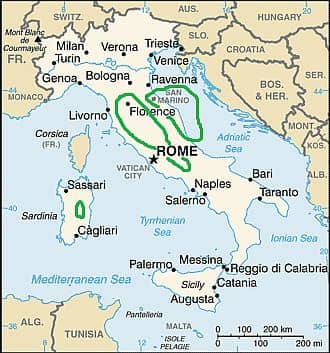 Climate of central Italy