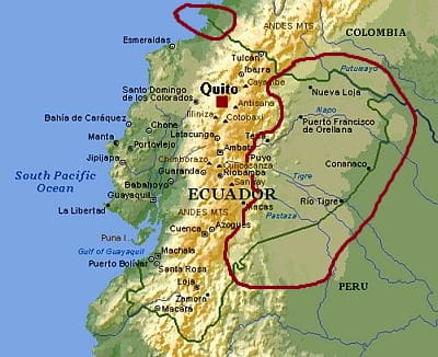 Ecuador, equatorial climate