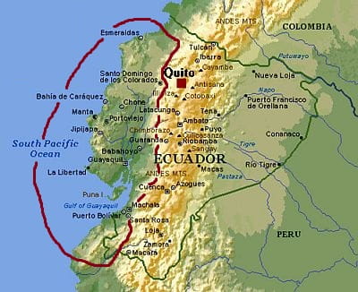 Ecuador, climate of the west
