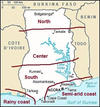 Climates in Ghana