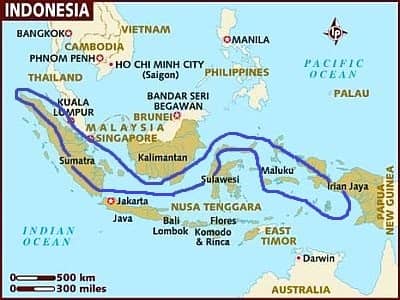 Indonesia, areas with a sub-equatorial climate