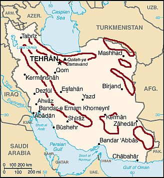 Iran, climate of the mountains