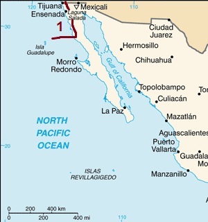 Baja California, coast