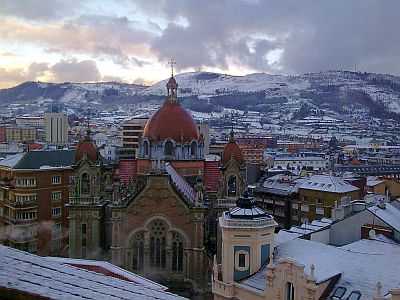 Oviedo under the snow