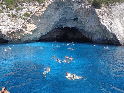 Cave on the coast of Paxos