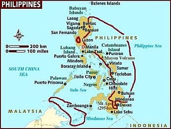 Philippines - area with an equatorial climate