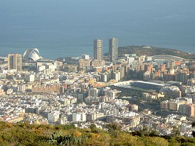 Santa Cruz de Tenerife from above