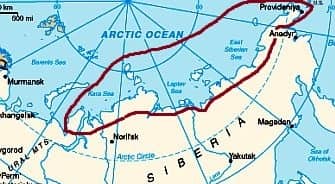 Siberia, arctic and subarctic climate zone