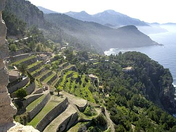 Sierra de Tramontana and sea