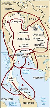 Thailand - climatic zones