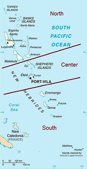 Vanuatu, climatic zones