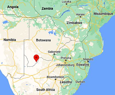 Tshabong, where it is located
