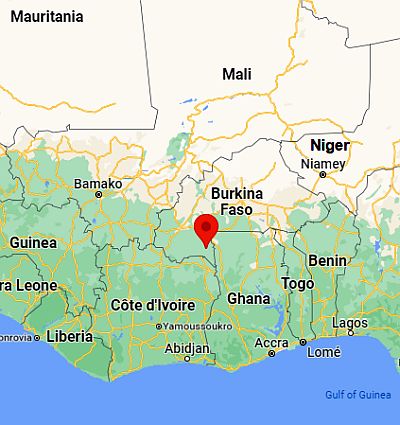 Gaoua, where it is located