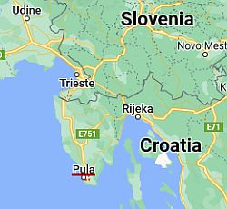 Pula, where is located