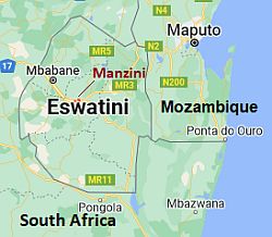 Manzini, where is located