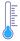 Cold thermometer icon