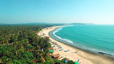Goa's beach from above