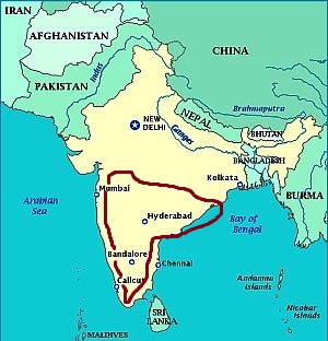 Climate of central-southern India