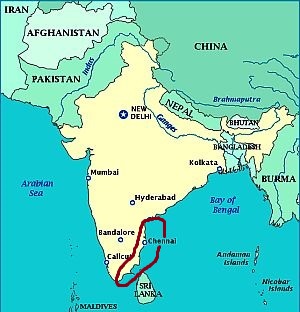 Climate of south-east India