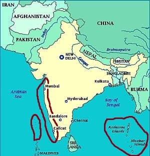 Climate of South-west India and islands