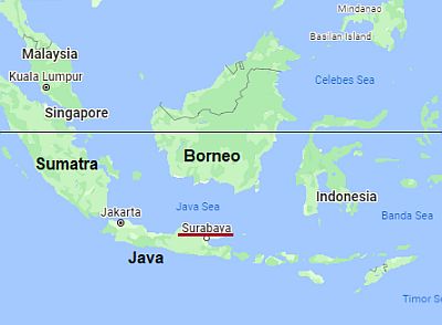 Surabaya, where it is located