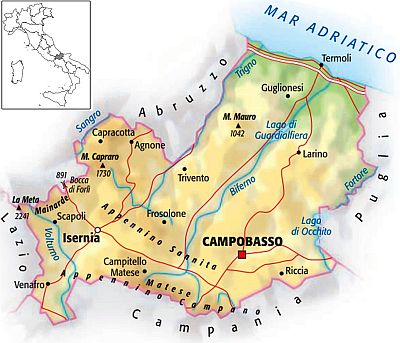 Molise, map