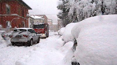 Snow in Cesena in February 2012
