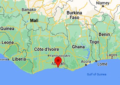 Abidjan, where it is located