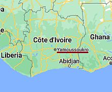 Yamoussoukro, where is located