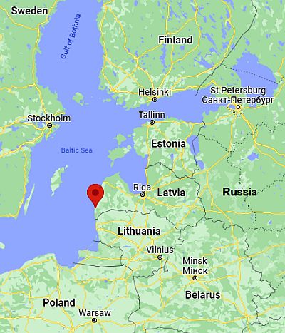 Liepaja, where it is located