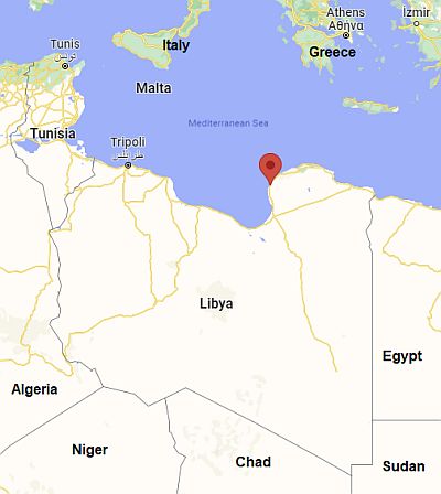 Benghazi, where it is located