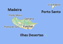 Porto Santo, where is located