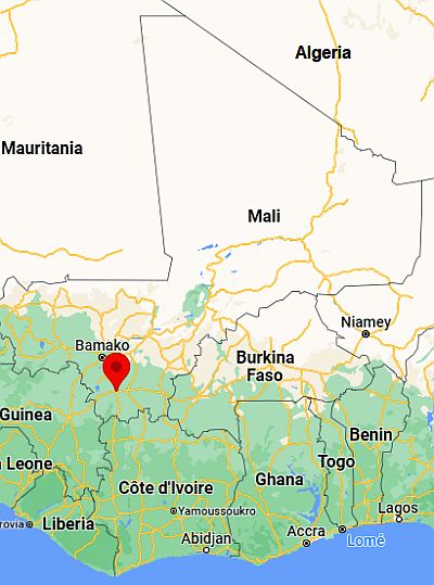 Bougouni, where it is located