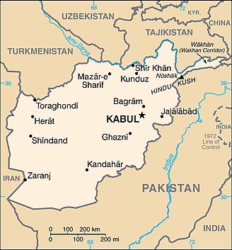 Map - Afghanistan