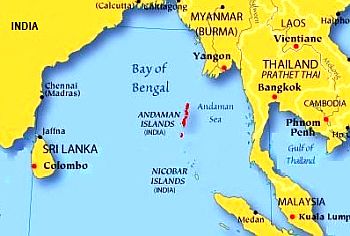 Andaman Islands, map