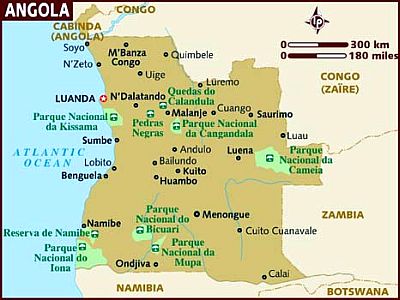 Map - Angola