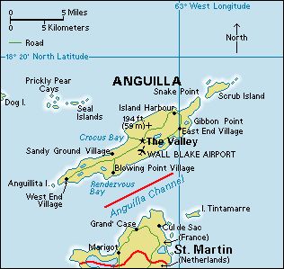 Map - Anguilla