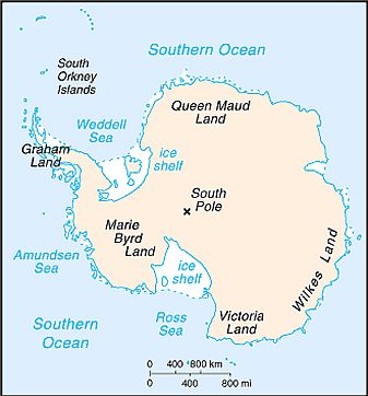 Antarctica Temperature Chart