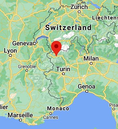 Aosta, where it's located