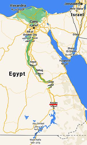 Aswan, where it's located