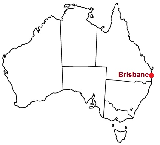 Brisbane, where it lies
