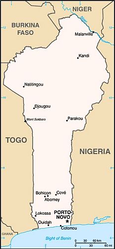 Map - Benin