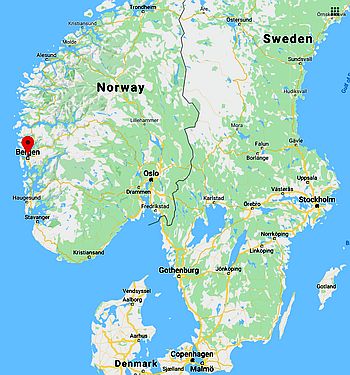 Bergen, where it's located